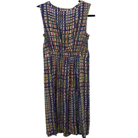 Plenty Tracy Reece Sleeveless Dress size 4 Colorful Hand Batik Pattern Pockets - Picture 9 of 13